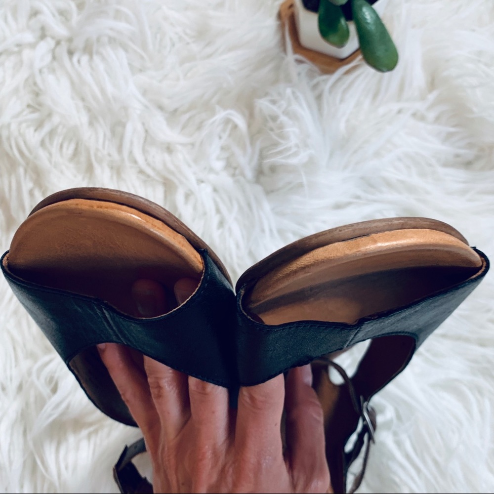 ♻️✌🏻sold✌🏻♻️MIZ MOOZ black and brown leather - Picture 6 of 8